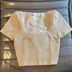 Aritzia Babaton Sculpt Knit Squareneck Top